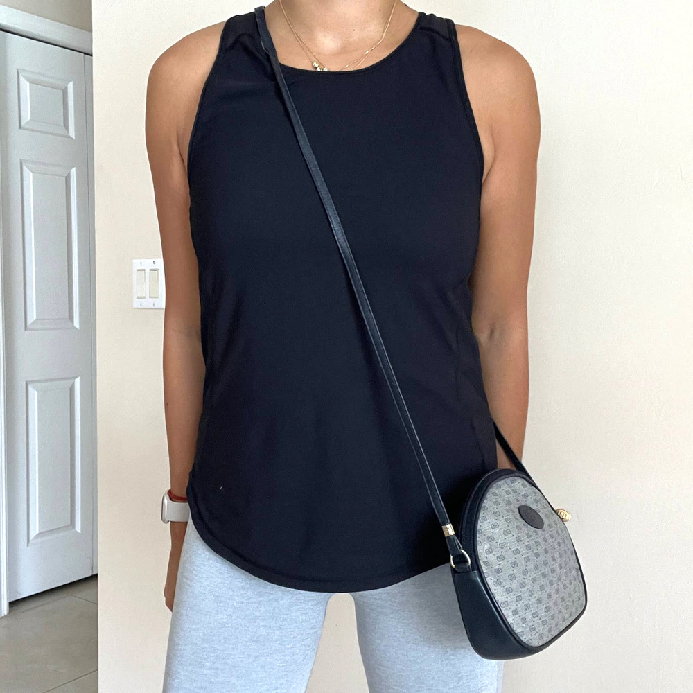 GUCCI GG Plus Navy Canvas and Leather Crossbody Bag - Picture 16 of 16